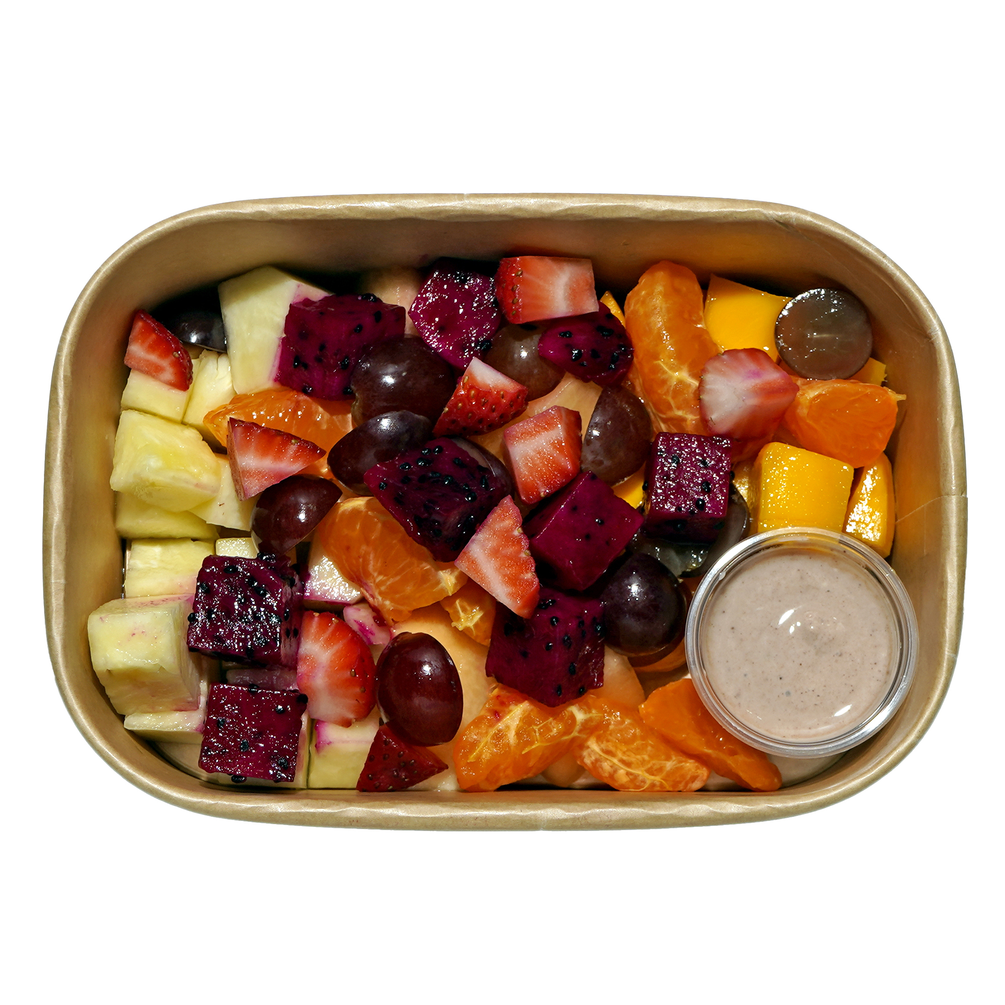 Fruits With Healthy Greek Yogurt Chocolate Dip